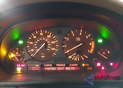 2001 BMW 540Ia z USA, uszkodzony, nr VIN WBADN63401GM71575